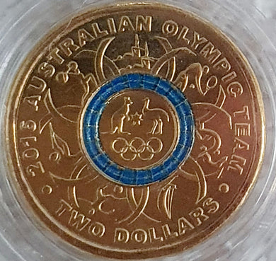 2016 - Olympic Blue Ring - $2  Coin, Uncirculated