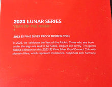 Load image into Gallery viewer, 2023 Year of the Rabbit 1oz Silver coin