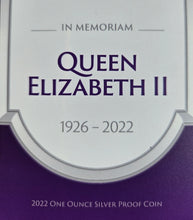 Load image into Gallery viewer, 2022 Queen Elizabeth Silver Proof Coin