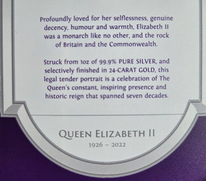 2022 Queen Elizabeth Silver Proof Coin
