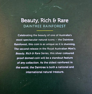 2022 Beauty Rich & Rare - Daintree Rainforest $5 Silver Proof Coin