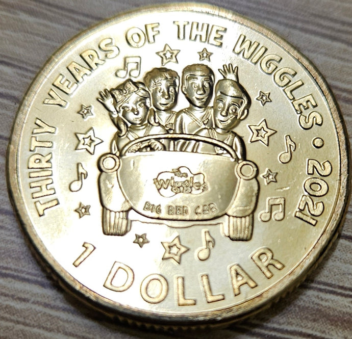 2021- 30 Years of The Wiggles'- $1 Coin, Uncirculated