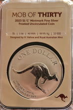 Load image into Gallery viewer, 2023 &#39;Mob of Thirty&#39; Fine Silver Frosted $1 &#39;C&#39; mintmark Coin