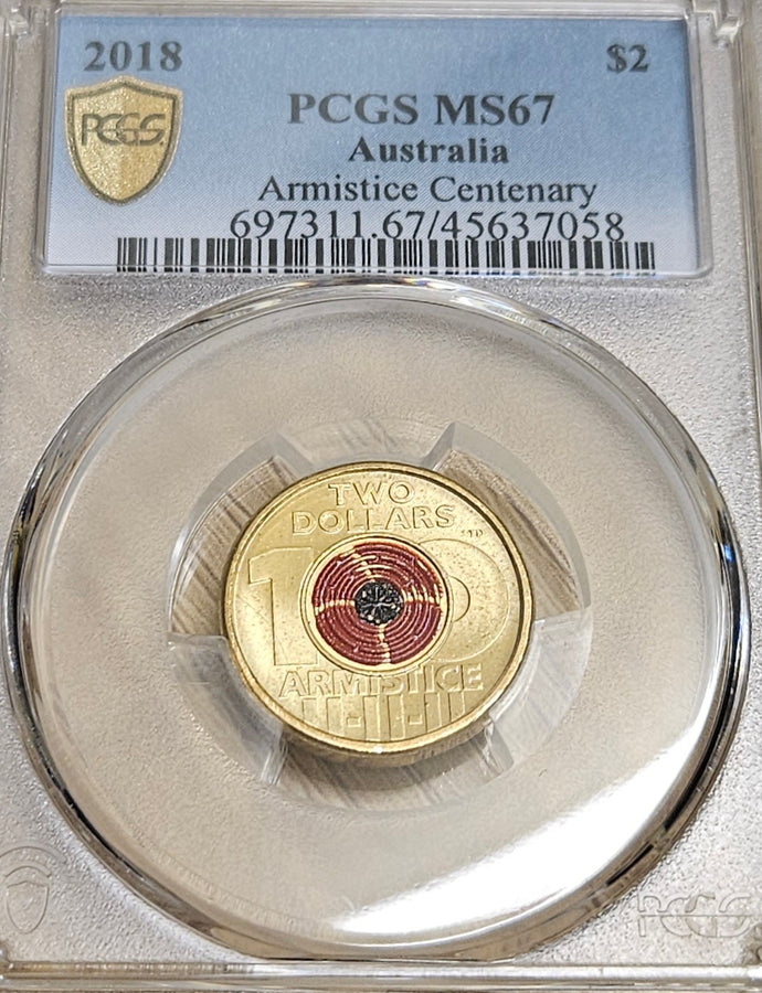 2018 Armistice Centenary  $2 Coin - PCSG MS67