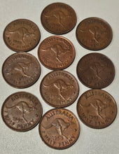 Load image into Gallery viewer, 10x Mixed Australian Half Penny&#39;s 1911-1964