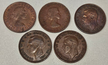 Load image into Gallery viewer, 10x Mixed Australian Penny&#39;s 1938-1964