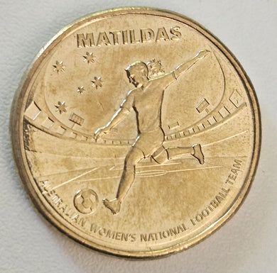 2023 Matildas $1 Coin -kick- Circulated