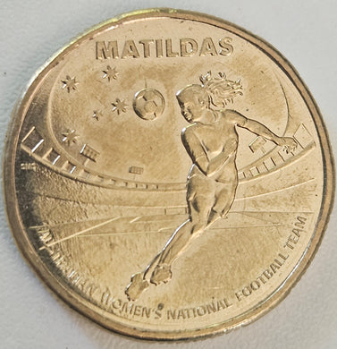 2023 Matildas $1 Coin -Header- Circulated