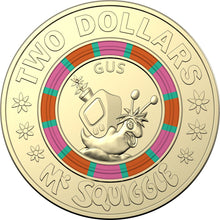 Load image into Gallery viewer, 2019 Mr Squiggle &#39;Gus&#39;- $2 Coin, Circulated