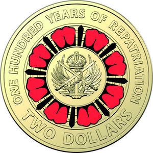 2019 - 100 Years of Repatriation -$2 Coin, 'C' Mintmark