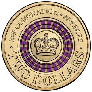 2013 'Purple Coronation' $2 Coin, Circulated