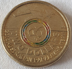 2016 - Australian Paralympic Team - $2  Coin