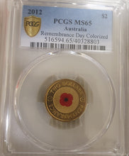 Load image into Gallery viewer, 2012 -  $2 Red Poppy ms65
