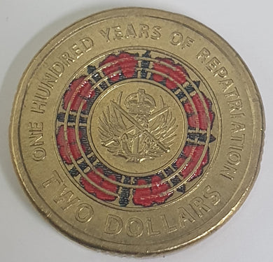 2019 -100 Years of Repatriation- $2 Coin, Circulated