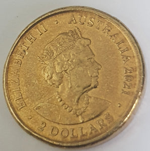 2021 'Ambulance Service' $2 Coin, Circulated