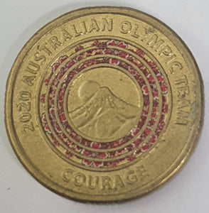 2020 - 'Aus Olympic Team Courage'- $2 Coin, Circulated