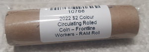 2022 'Frontline Workers' $2 Coin RAM Roll