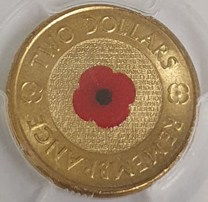 2012 -  $2 Red Poppy ms66