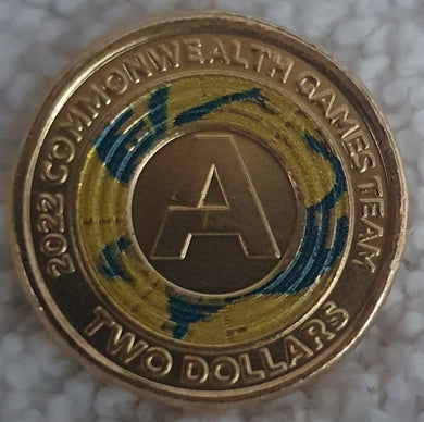 2022, Australian Commonwealth Games Team - 'A' - circulated $2 coin