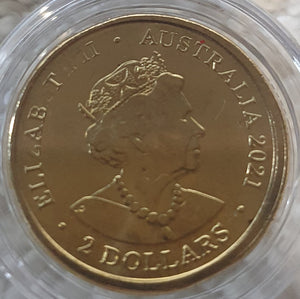 2021 'Australian Aboriginal Flag' $2 Coin, Uncirculated