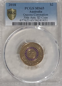 2018 -  $2 Purple Coronation, ms65