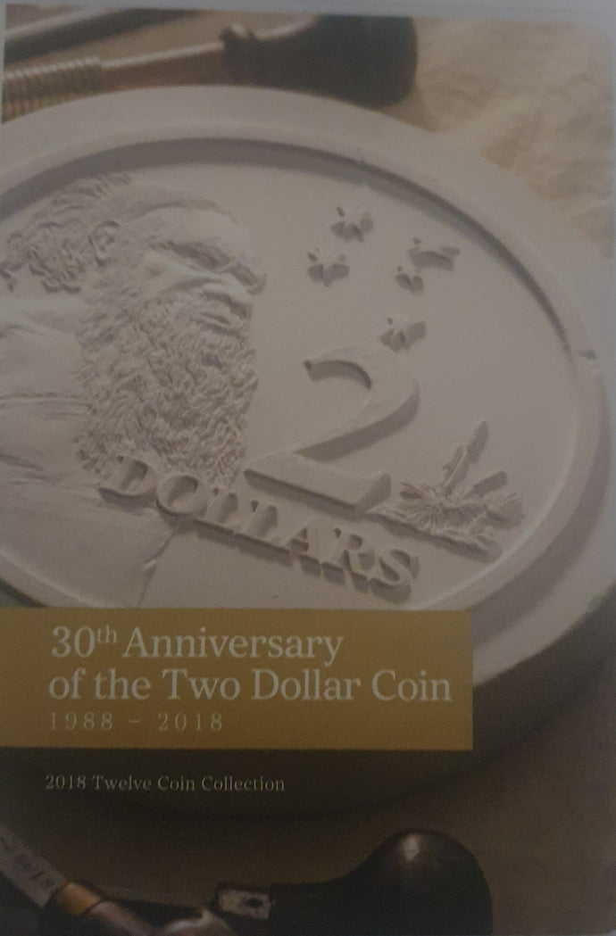 2018 - 30th Anniversary of the $2 coin, set