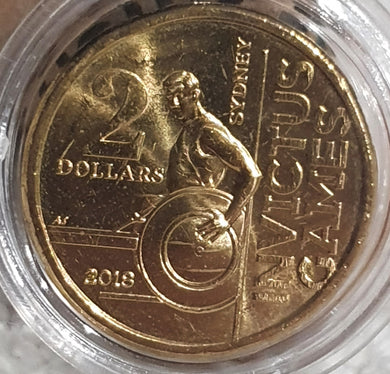 2018 - Invictus Games $2 Coin, Uncirculated