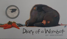 Load image into Gallery viewer, 2022 - Diary of a Wombat, 20th Anniversary - Uncirculated 20c carded coin