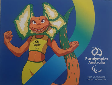 2020 - 'Australian Paralympic Team - $2 Carded Coin, Uncirculated