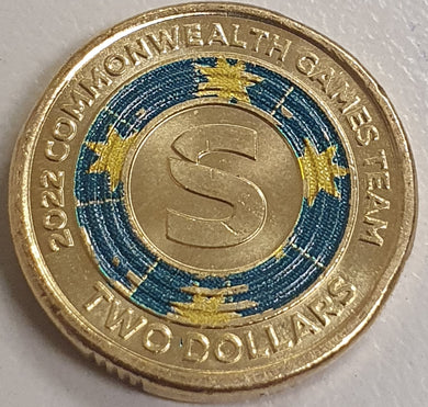 2022, Australian Commonwealth Games  Team - 'S' - circulated $2 coin