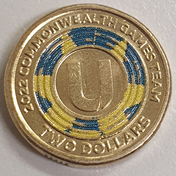 2022, Australian Commonwealth Games  Team - 'U' - circulated $2 coin