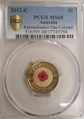 2012 -  $2 Red Poppy 'C Mint'  ms68