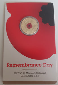 2022 $2 Red Poppy 'C' Mint