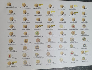 $2 Coin Sticker Sheet