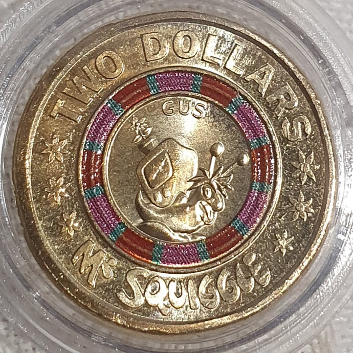 2019 Mr Squiggle 'Gus' $2 Coin, Uncirculated