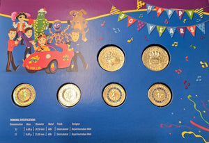 2021 - Wiggles Set $2 Coins - Uncirculated Set