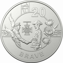 Load image into Gallery viewer, 2018 20c &#39;Brave&#39; Coin -ANZAC Spirit - Armistice Centenary