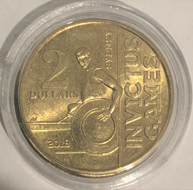 2018 - Invictus Games $2 Coin, Circulated