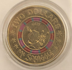 2019 Mr Squiggle 'Gus'- $2 Coin, Circulated