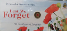 Load image into Gallery viewer, 2012 -  $2 Red Poppy - RSL Card