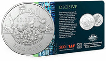 Load image into Gallery viewer, 2018 20c &#39;Decisive&#39; Coin -ANZAC Spirit - Armistice Centenary