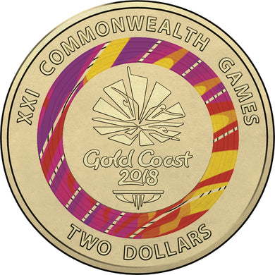 2018 Gold Coast Commonwealth Games $2 Coin, Circulated