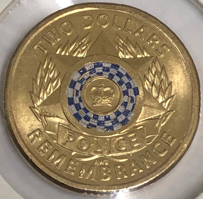 2019 - Police Remembrance - $2 Coin, Circulated