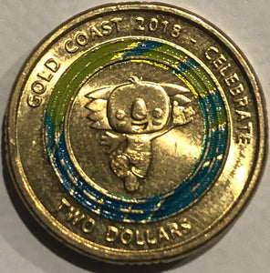 2018 Gold Coast Commonwealth Games $2 Coin, Circulated