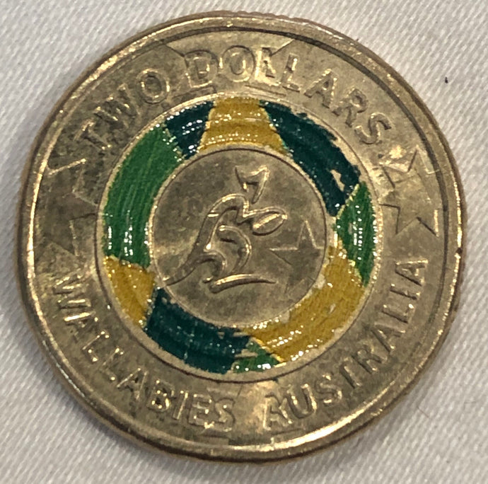 2019 - Wallabies Australia - $2 Coin, Circulated