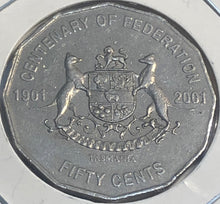 Load image into Gallery viewer, 2001 Circulated - 50 cent -Centenary of Federation - Tasmania