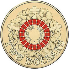 Load image into Gallery viewer, 2015 - ANZAC - Lest We Forget $2 Coin, Circulated